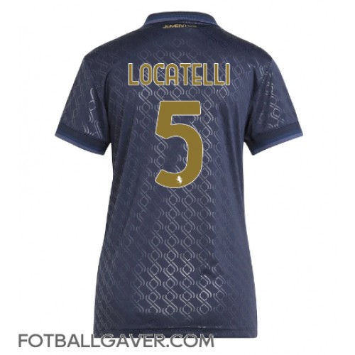 Juventus Manuel Locatelli #5 Fotballklær Tredjedrakt Dame 2024-25 Kortermet Juventus Manuel Locatelli #5 Fotballklær Tredjedrakt Dame 2024-25 Kortermet